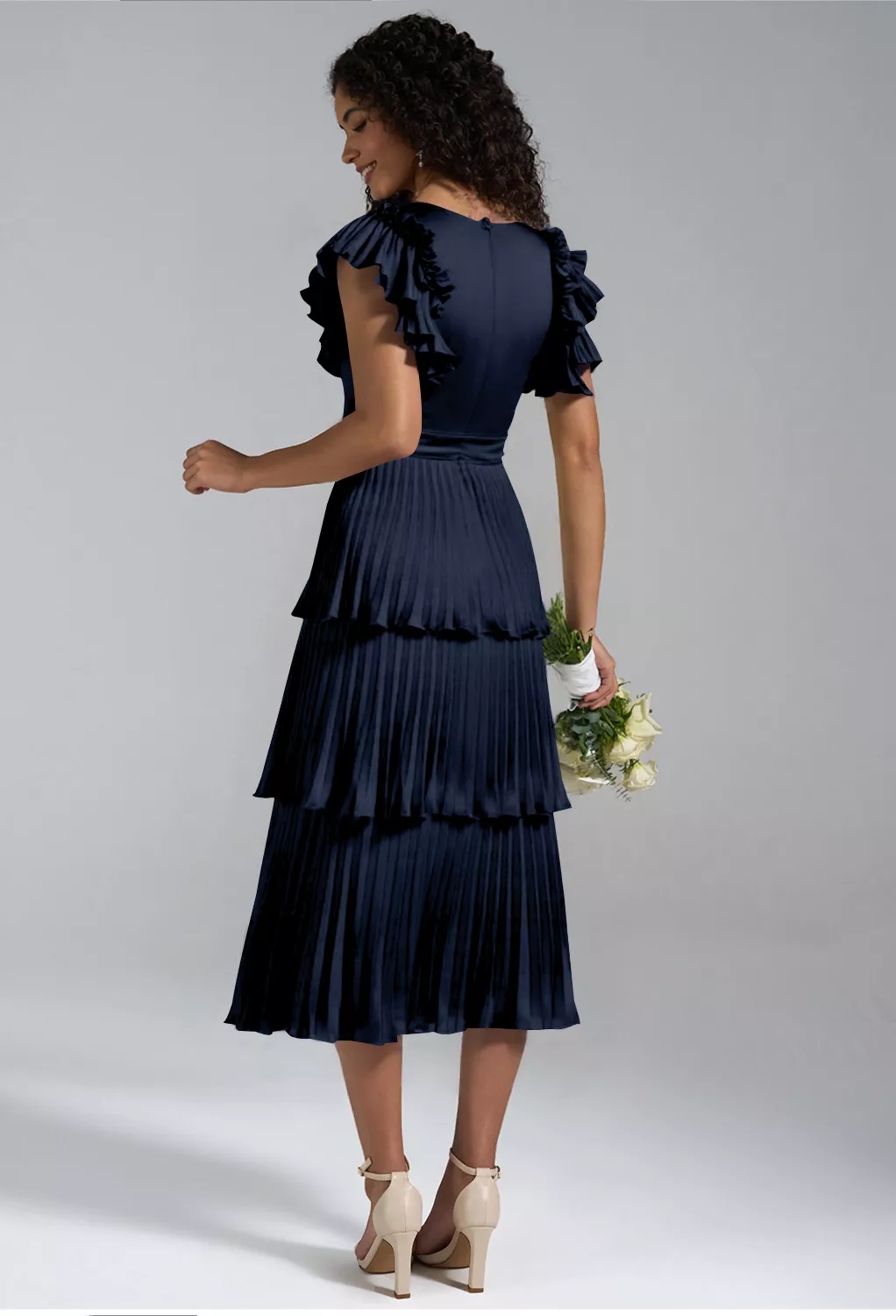 AW Leena Dark Navy  Spring Wedding Guest Dresses